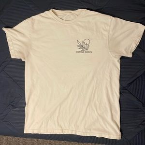 Comfort colors nature backs large white t-shirt